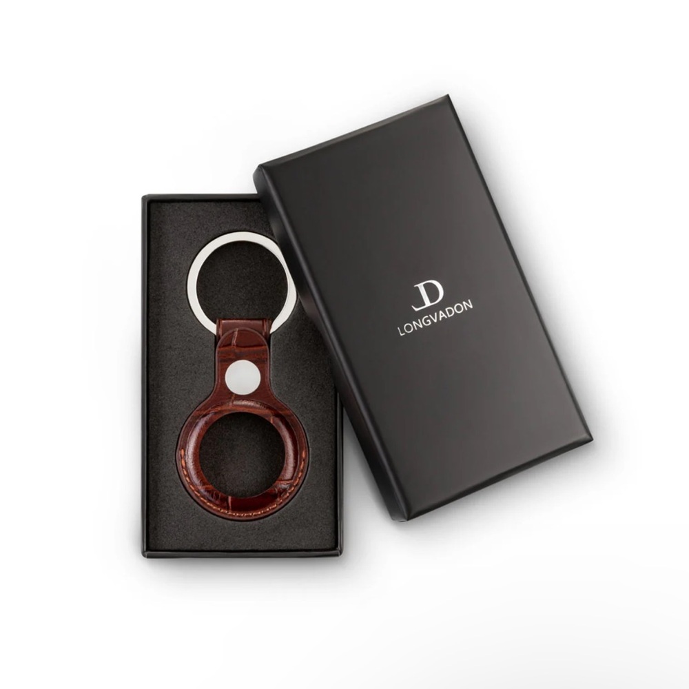 AirTag Case Mahogony Brown